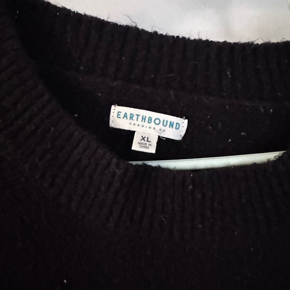 EARTHBOUND Black and White Starry Night Sweater - Picture 3 of 3